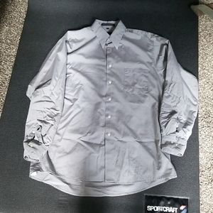 💥Mens large 16.5...34/35 grey dress shirt